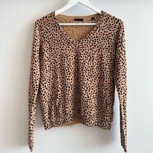 ATM Cashmere Cheetah Print Sweater